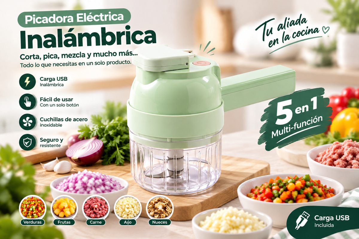 Picadora electrica 5 en 1