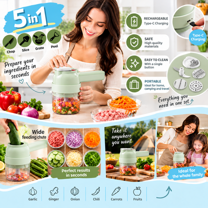 5-in-1 electric chopper